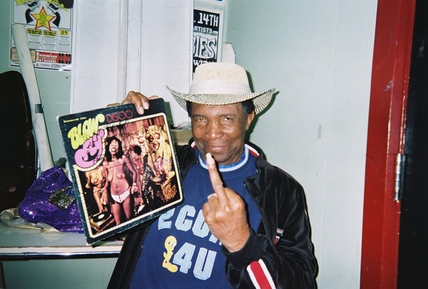Blowfly backstage at the Brickyard (Blowfly called it the "Prickyard" ! )Vancouver , BC, Canada!