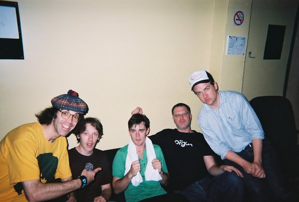 The Evaporators with Nick from Franz backstage at the Metropolis in Montreal!