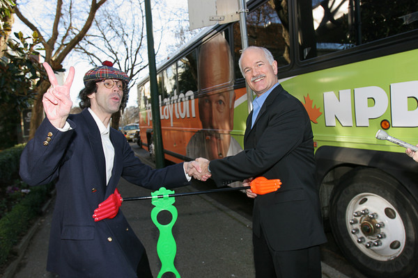 Jack Layton does the Hip Flip. To view the complete Election Hip Flip Poll results click here  !