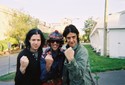 Aaron (who used to play with the Icarus Line), Nardwuar (who still plays in the Evaporators) and Twiggy (who used to play in Marilyn Manson (and loves Queensreich!).