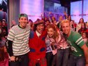 Rick, Nardwuar, Amanda and Bruce on the set of "Much on Demand", MuchMusic, Toronto, Ontario, Canada!