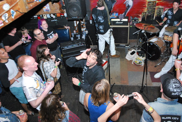 The Evaporators with Andrew W.K. at Headhunters, SXSW 2013 (Pics by Vanessa Mejia)
