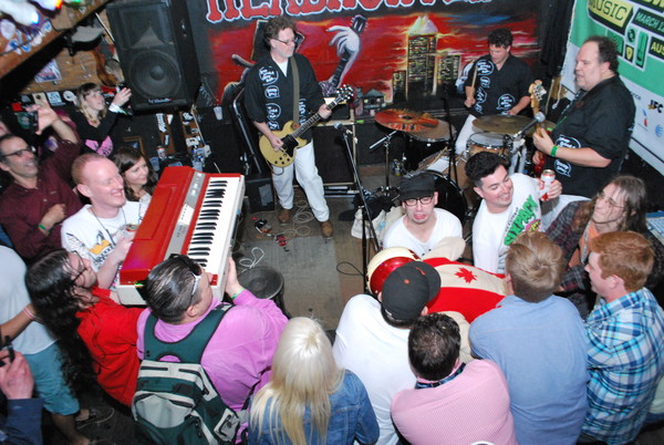 The Evaporators with Andrew W.K. at Headhunters, SXSW 2013 (Pics by Vanessa Mejia)