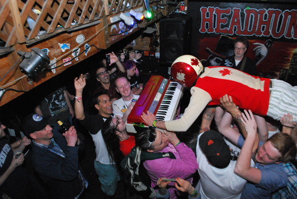 The Evaporators with Andrew W.K. at Headhunters, SXSW 2013 (Pics by Vanessa Mejia)