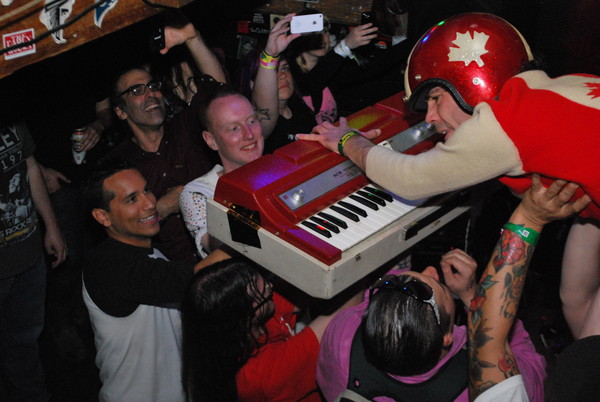 The Evaporators with Andrew W.K. at Headhunters, SXSW 2013 (Pics by Vanessa Mejia)