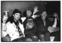 Nardwuar with Phil and Lemmy of Motorhead. May 6, 1999. (Photo by Bev Davies)