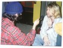 Nardwuar, Kurt Cobain. PNE Forum, Vancouver , BC, Canada. January 4,1994. (Pic by John Geezuz)