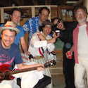 Downstairs @ Neptoon Records: Dave, Shawn, HAMM, Nardwuar, Andrew WK , John Collins !