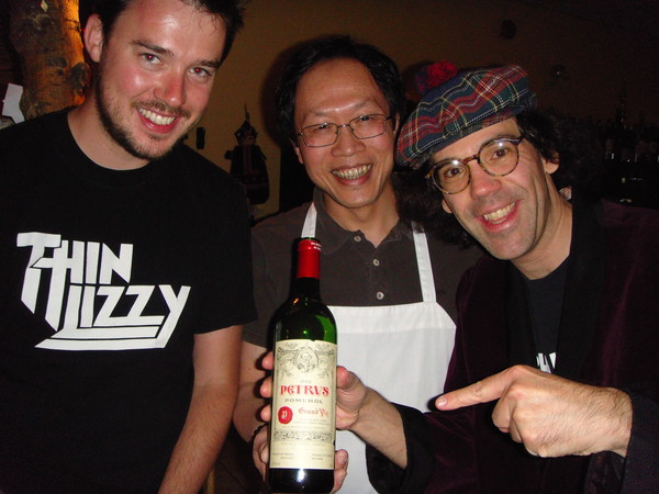 At Ti Si-om in Calgary with Zak from Sled Island. It's Jackie Chan's Favourite Thai Restaurant! He's been there over 24 times!