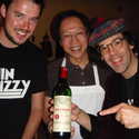At Ti Si-om in Calgary with Zak from Sled Island. It's Jackie Chan's Favourite Thai Restaurant! He's been there over 24 times!