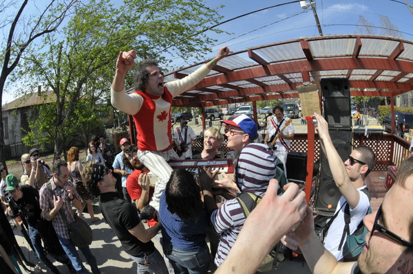 The Evaporators @ Ms. Bea's !  Todd P Party ! SXSW 2009! (Photo by James Kim)