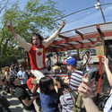 The Evaporators @ Ms. Bea's !  Todd P Party ! SXSW 2009! (Photo by James Kim)