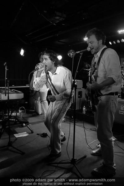 Nardwuar and Dave of the Evaporators onstage at The Biltmore in Vancouver, BC, Canada!