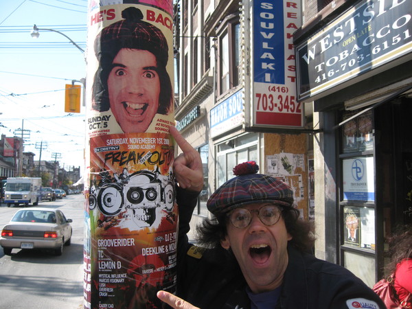 Nothing like posters on Polls advertising your Evaporators gig! Queen Street, Toronto, ON, Canada!