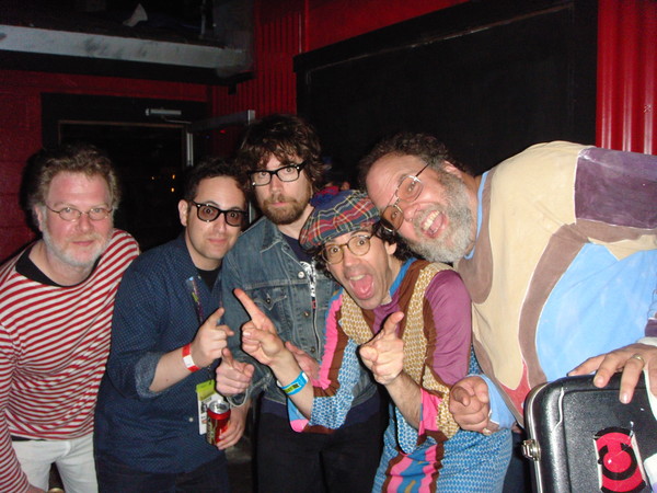 John, Bob, Jon Wurster, Nardwuar, Hamm ! Club Deville, SXSW 2012, Austin, Texas, USA !