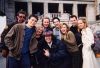 On the set of Freddy vs. Jason. Riverview Mental Hospital, Coquitlam, BC Canada: Ryan Ennis, Jason Ritter, Leanne Muldoon, Kyle Labine, Nardwuar, Chris Marquette, Monica Keena, Chris Nelson, and Renee Witt.