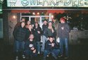 Outside of Sneaky Dees with Yvette, Frank, Heather, The Smugglers and Julie from the FemBots. Toronto, Ontario, Canada