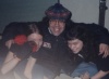 The Burning Ring of Fire: Moulin Rouge Sock Puppet, Zooey, Nardwuar, and Fergo after Sloan at Croation Cultural Centre, Vancouver, BC. 11.09.01
(Submitted by Fergo)
