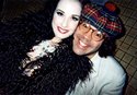 Dita Von Teese and Nardwuar after Fluffgirl's Burlesque's big show at the Commodore Ballroom in Vancouver,BC, Canaduh!