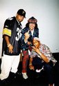 HI-C, Nardwuar and DJ Quik, backstage at Summerjamm,  GM Place, Vancouver, BC Canada.