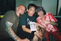 Mr. Dibbs, Atmosphere, a picture of the Rhythm Chicken and  Nardwuar. Warped Tour 2004, Vancouver, BC, Canada!
