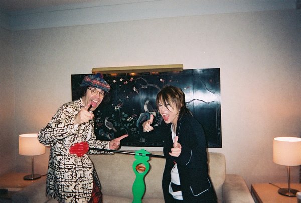 Nardwuar and Japanese Mega Star TM Revolution doing the Hip Flip!