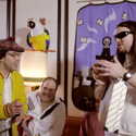 Nardwuar, Hamm of the Evaporators, Andrew W.K. CiTR Radio, Vancouver, BC, Canada! (Pic by Barry) 