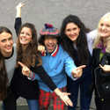 HINDS, Nardwuar outside of The Shameful Tiki! Vancouver, BC , Canada!