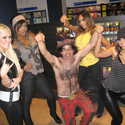 Girlicious, Nardwuar ! DVD section, HMV, Vancouver, BC, Canada!