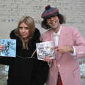 Lykke Li , Nardwuar and her father and mom's band's 7inch singles! Richard's on Richards, Vancouver, BC, Canada!