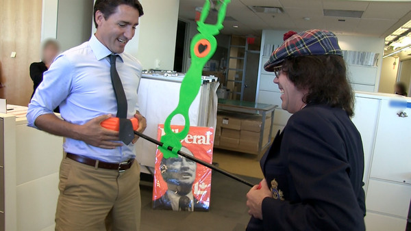 Every Canadian Election I approach the candidates to see if they will do the Hip Flip. Justin Trudeau of The Liberals is the first of the 2015 campaign to rise to the challenge.