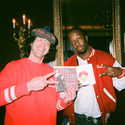 Nardwuar and Wyclef Jean. Opus Hotel, Vancouver, BC, Canada!
