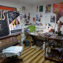Thanks to Paetrick Schmidt for this spontaneous Nardwuar painting he created!  (As seen in his studio, Baltic Sea, Germany!)