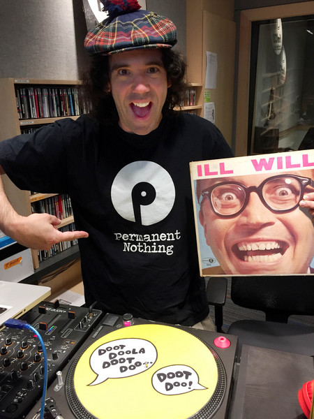 Nardwuar in the new CiTR Radio Studios!  Vancouver, BC, Canada!