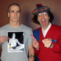 Henry Rollins (Holding a Bev Davies Photo of Henry Rollins) , Nardwuar. Commodore Ballroom, Vancouver, BC , Canada !