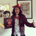 Dressed as Nardwuar ! Hallowe'en 2015 !