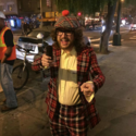 Dressed as Nardwuar ! Hallowe'en 2015 !