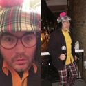 Dressed as Nardwuar ! Hallowe'en 2015 !