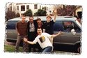 With Senor Amor outside his
house in Los Angeles. March 1998.