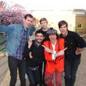 Abe Vigoda, Nardwuar. Nightingale Elementary School Playground, Vancouver, BC, Canada!