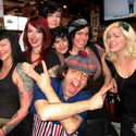 2009: Nardwuar with The Lovely Staff at the Palomino in Calgary, Alberta, Canada !