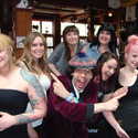 2012: Nardwuar with The Lovely Staff at the Palomino in Calgary, Alberta, Canada !