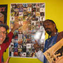Snoop admires the amazing Beat Street.ca LP cover poster!