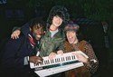 Kele and Matt of Bloc Party with Nardwuar and his Keytar. Vancouver, BC, Canada!