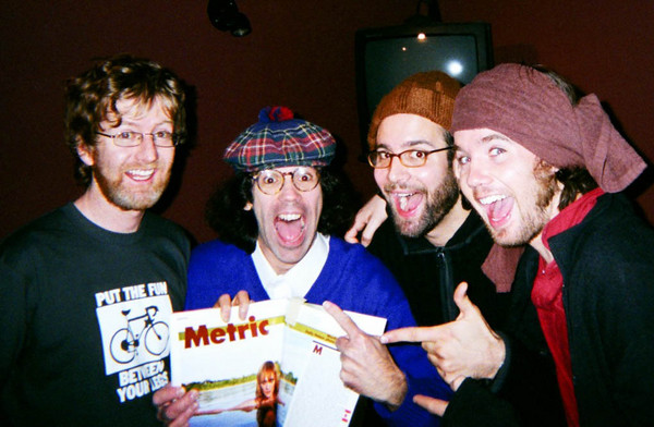 Broken Social Scene and Nardwuar! Backstage at the Commodore Ballroon. Vancouver, BC, Canada!