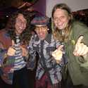 Lee and Sean of Burger Records, Nardwuar!  SXSW, Austin, Texas, USA! 