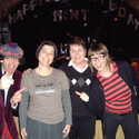 Nardwuar, Lisa Marr of Cub, Sean's Mom, and Lisa G of Cub at Mint Records 20th Anniv Party. The Waldorf, Vancouver, BC, Canada!