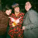 Sabrina Jalees, Nardwuar, Debra DiGiovanni. Howe Street, Vancouver, BC, Canada! 