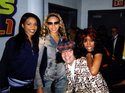 Destiny's Child and Nardwuar, in the Tacoma Dome, Tacoma, WA, USA