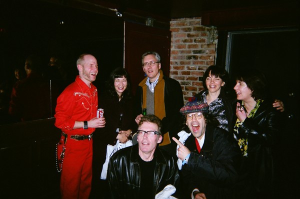 All The Dishrags, Ian Tiles and Bill Napier-Hemy of Pointed Sticks, Nardwuar and Chris Crudd(in red) at the Pointed Sticks first show in Vancouver in 25 years! Richard's on Richards, Vancouver, BC , Canada!